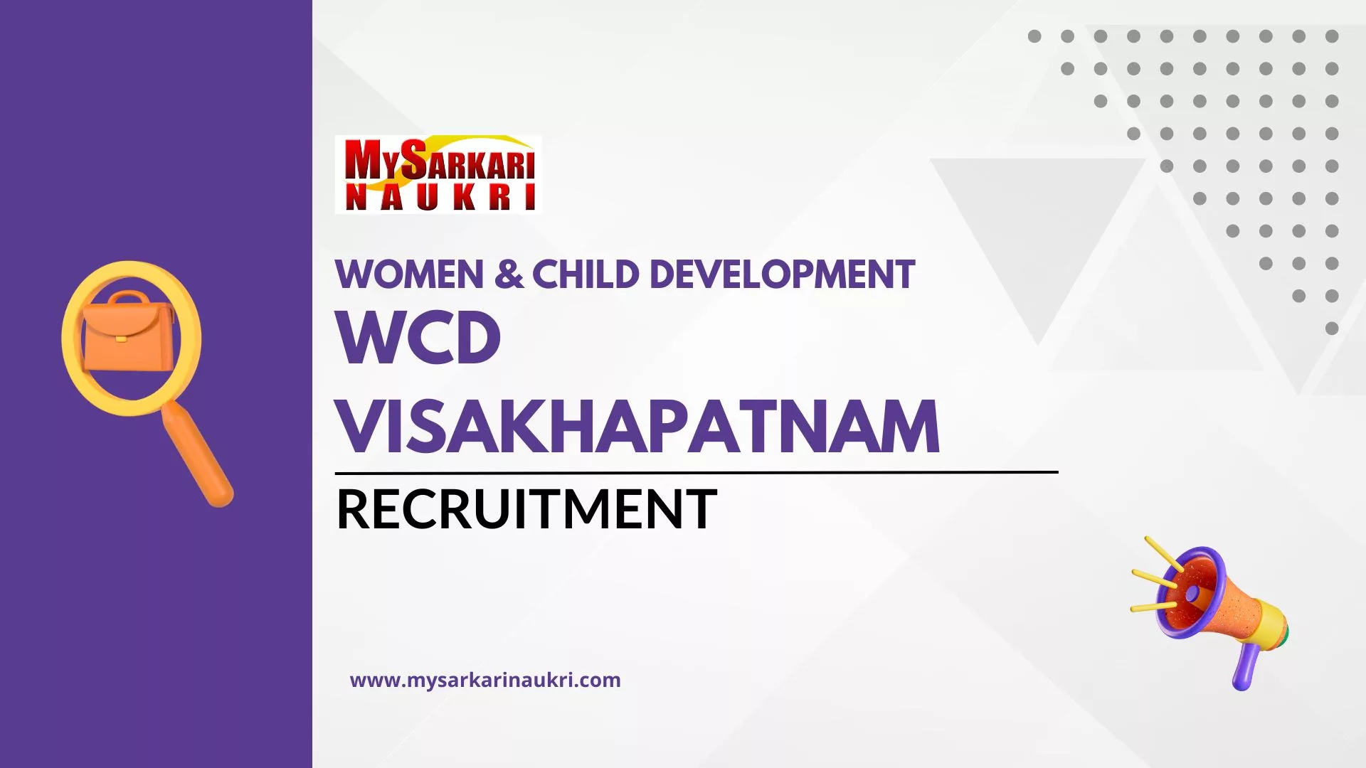 WCD Visakhapatnam Recruitment