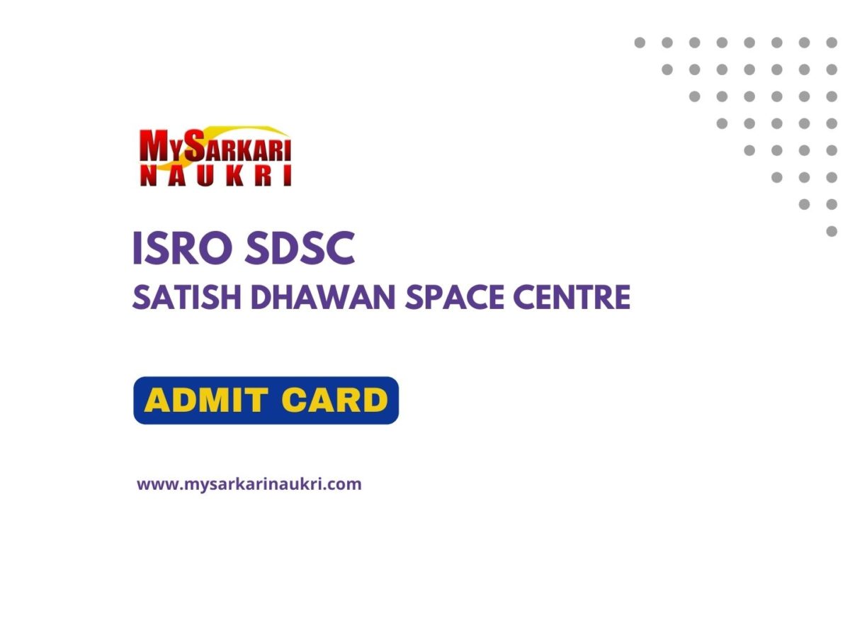 ISRO SDSC Admit Card