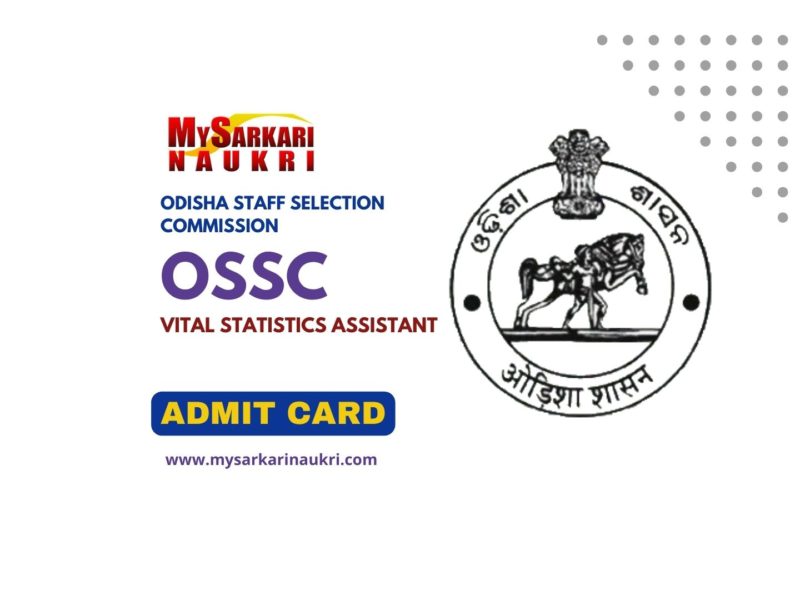 OSSC Vital Statistics Assistant Admit Card