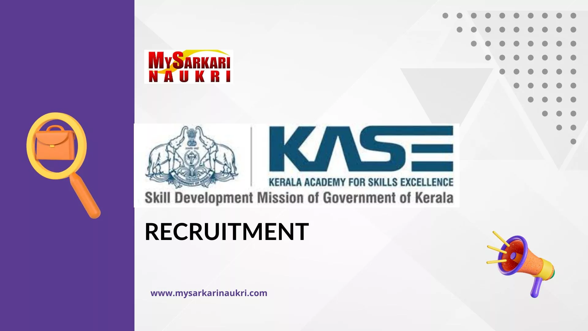 Kerala Academy for Skills Excellence (KASE) Recruitment