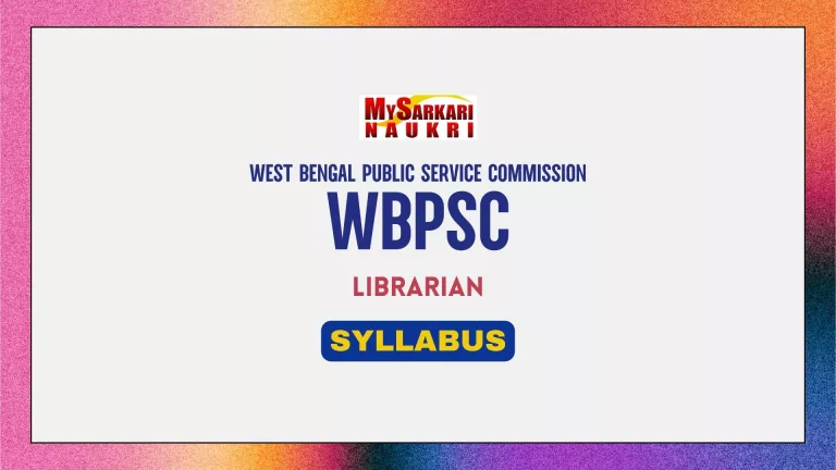 WBPSC Librarian Syllabus