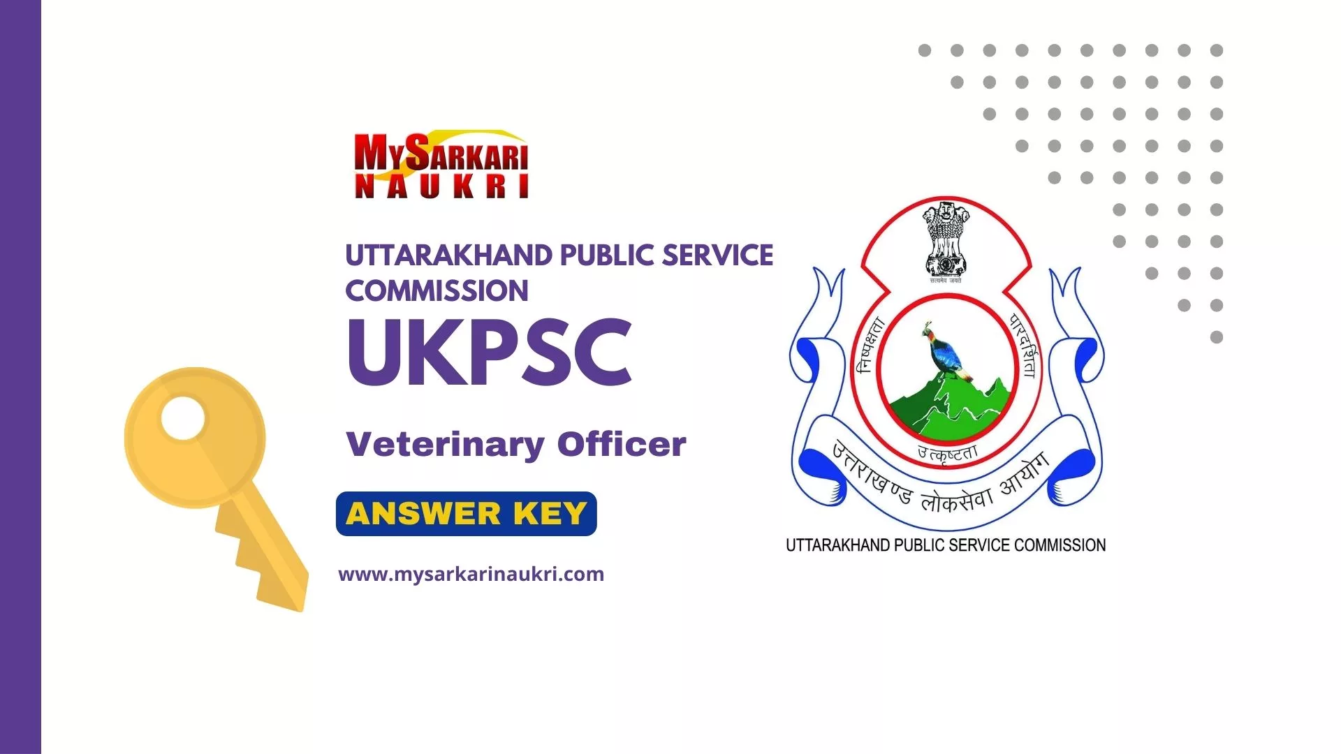 UKPSC Veterinary Officer Answer Key