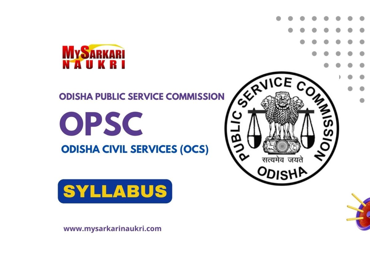 OPSC OCS Syllabus