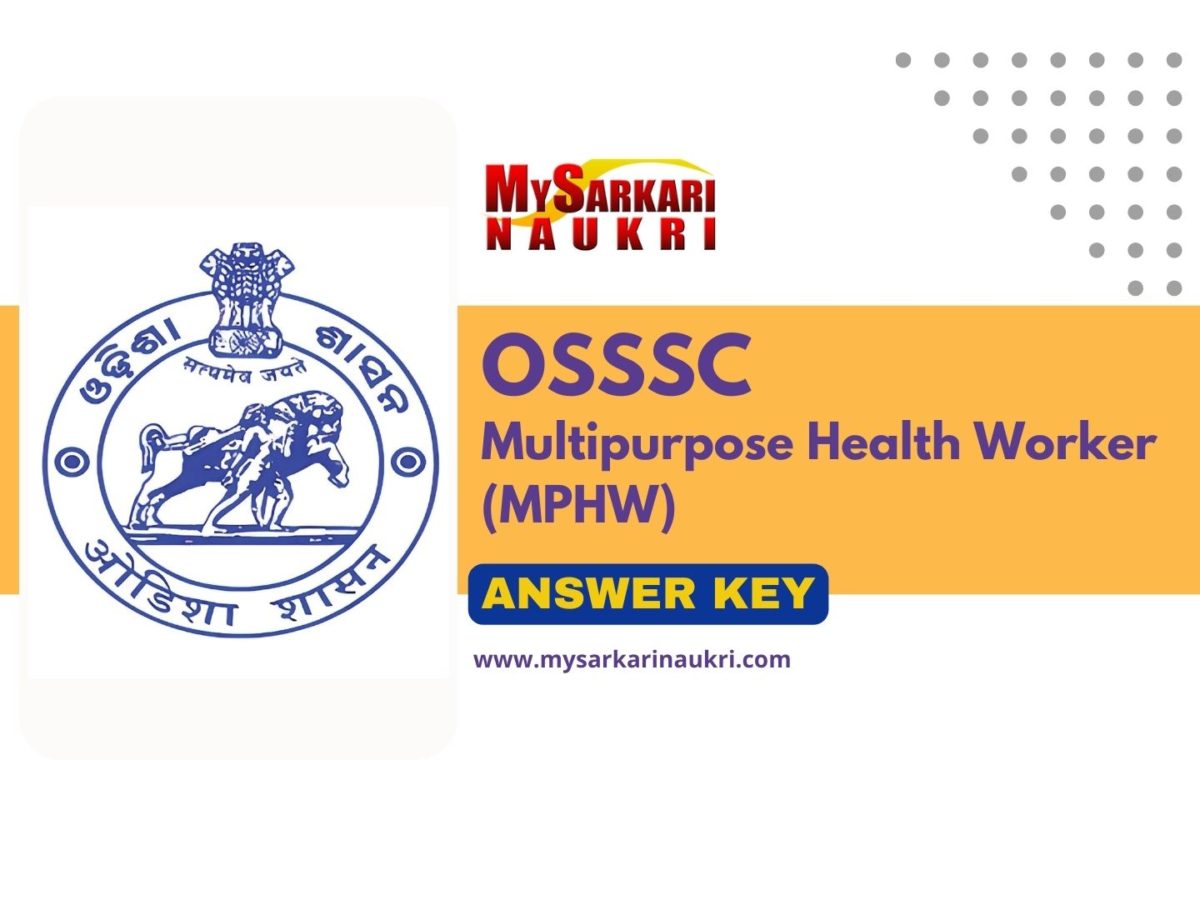 OSSSC MPHW Answer Key