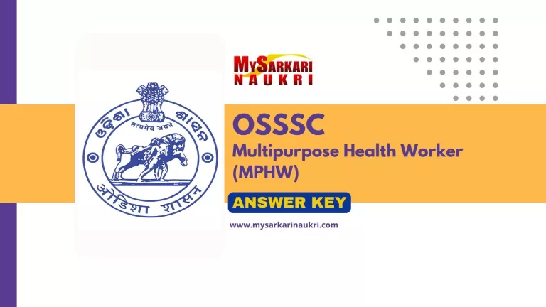 OSSSC MPHW Answer Key