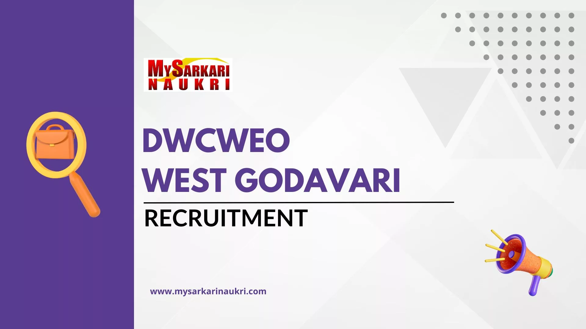 DWCWEO West Godavari Recruitment