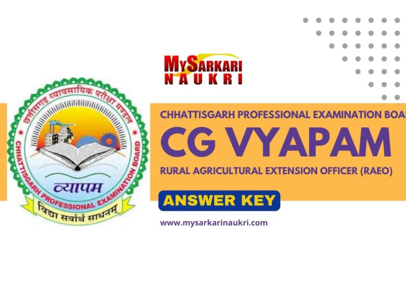 CG Vyapam RAEO Answer Key