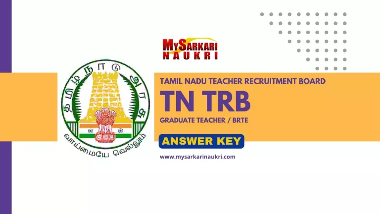 TN TRB Graduate Teacher Answer Key