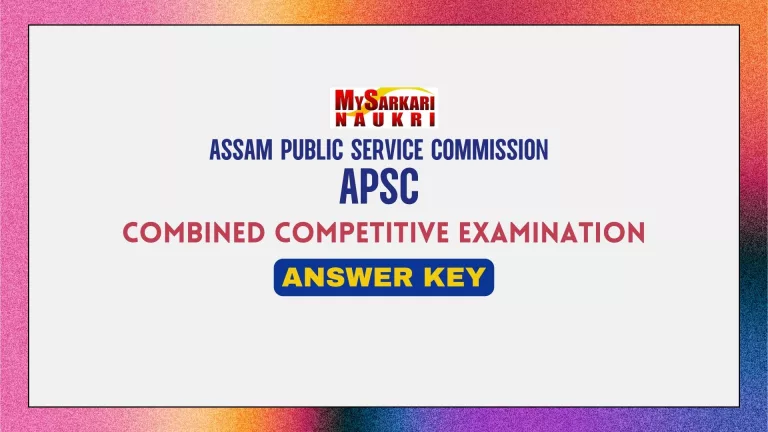 APSC CCE Prelims Answer Key