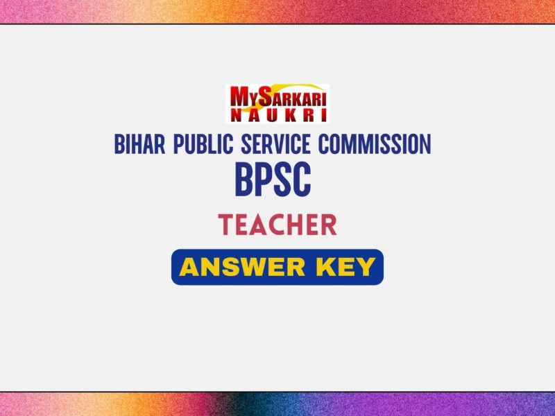 BPSC Teacher Answer Key