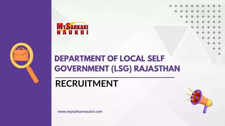 Department of Local Self Government (LSG) Rajasthan