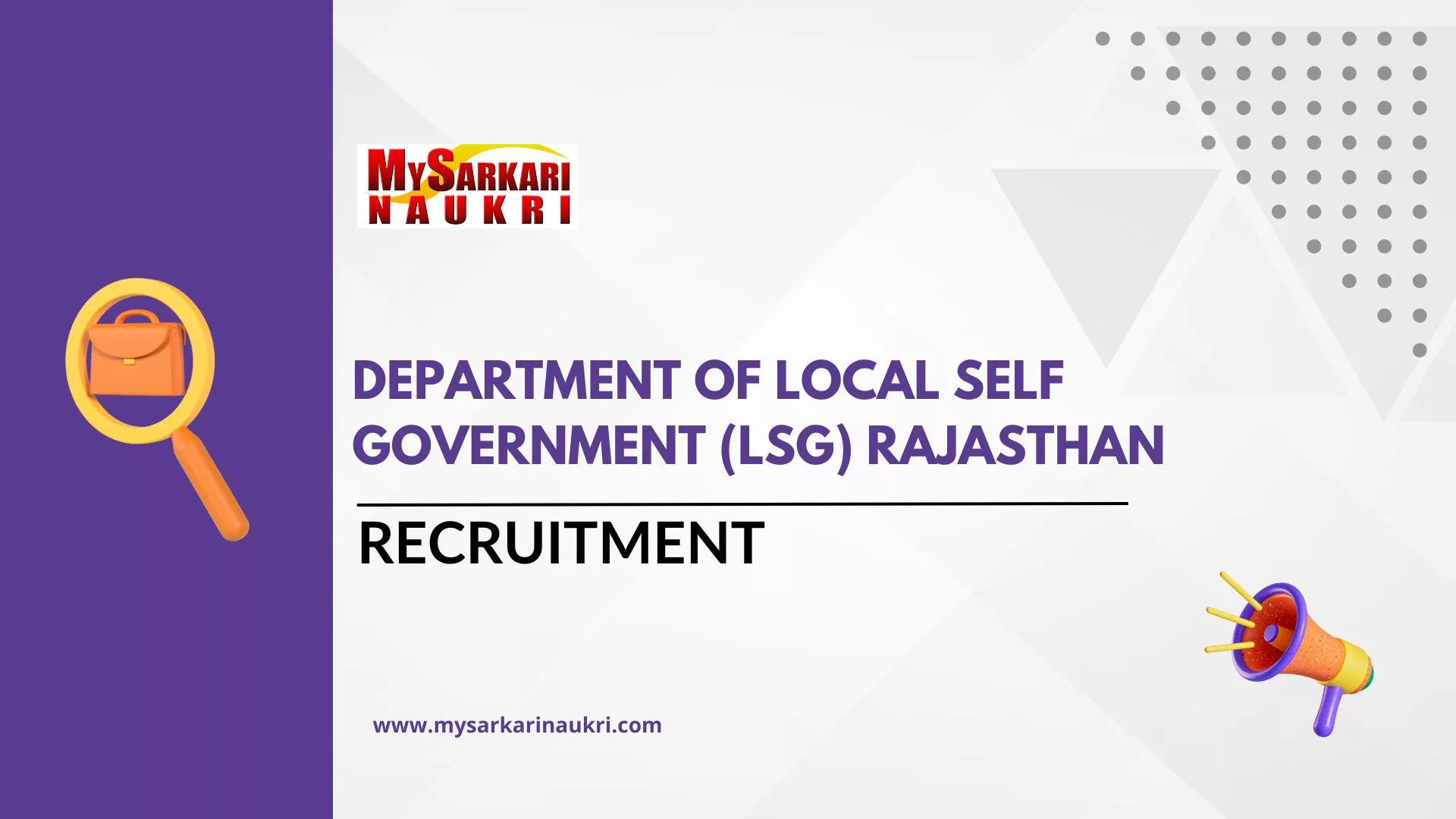 Department of Local Self Government (LSG) Rajasthan