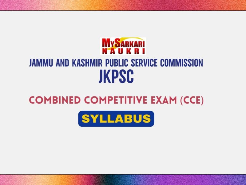 JKPSC CCE Syllabus