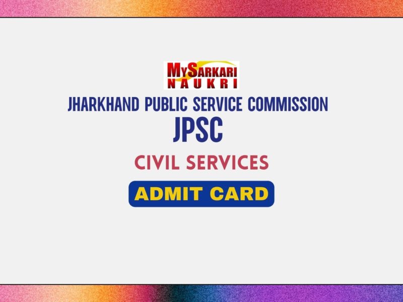 JPSC Civil Services Admit Card
