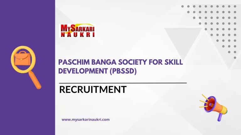 Paschim Banga Society for Skill Development (PBSSD)