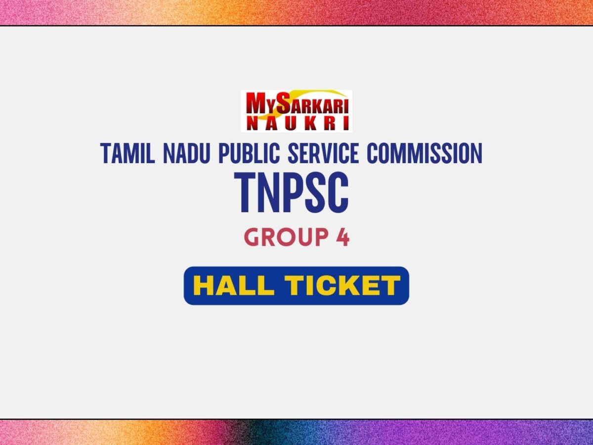 TNPSC Group 4 Hall Ticket