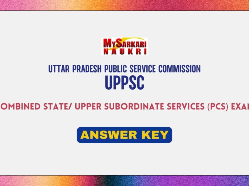 UPPSC PCS Prelims Answer Key
