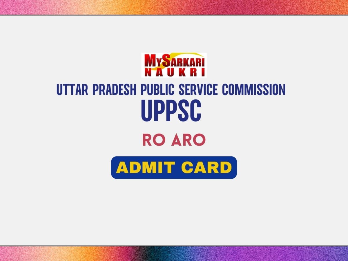 UPPSC RO ARO Admit Card
