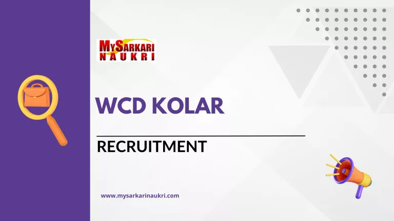 WCD Kolar
