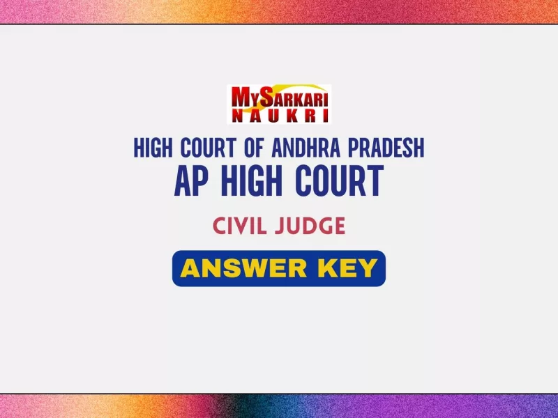 AP High Court Civil Judge Answer Key