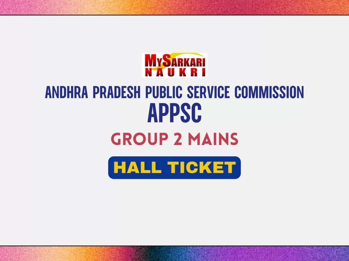 APPSC Group 2 Mains Hall Ticket