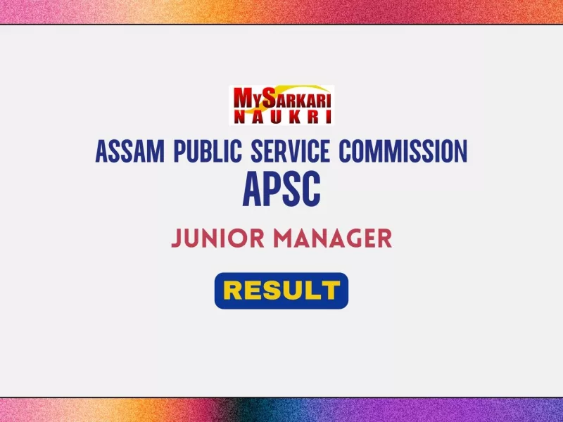 APSC Junior Manager Result