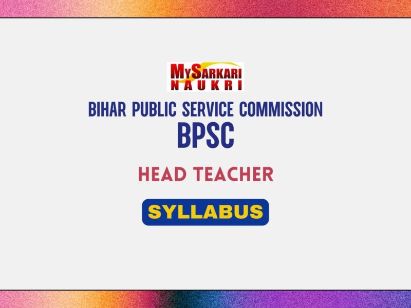 BPSC Head Teacher Syllabus