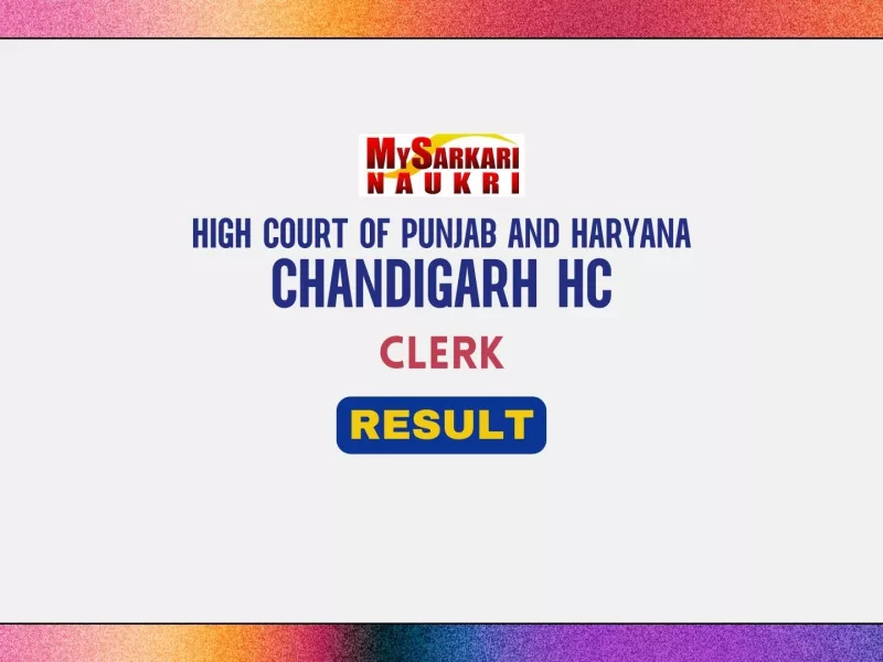 Chandigarh HC Clerk Result