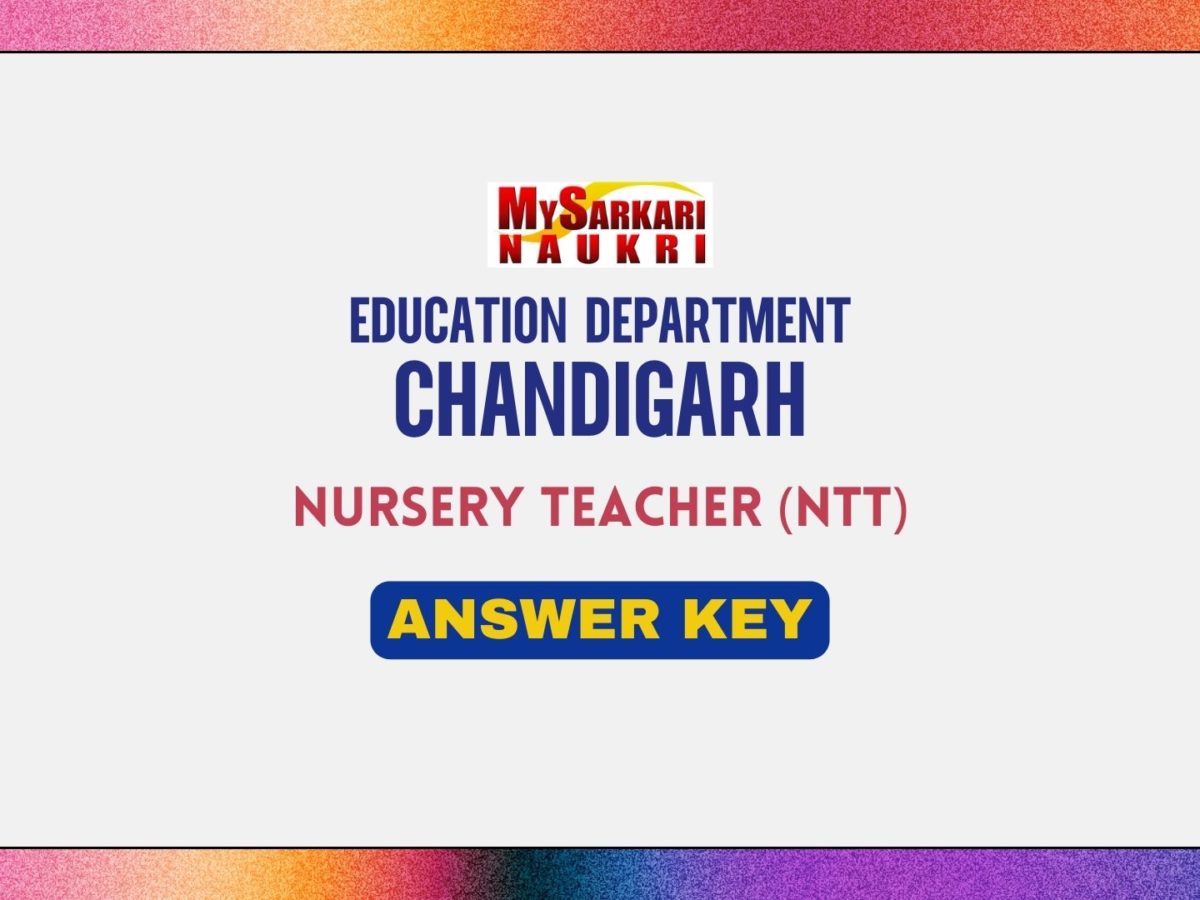 Chandigarh NTT Answer Key