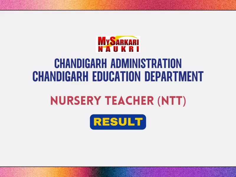 Chandigarh NTT Result