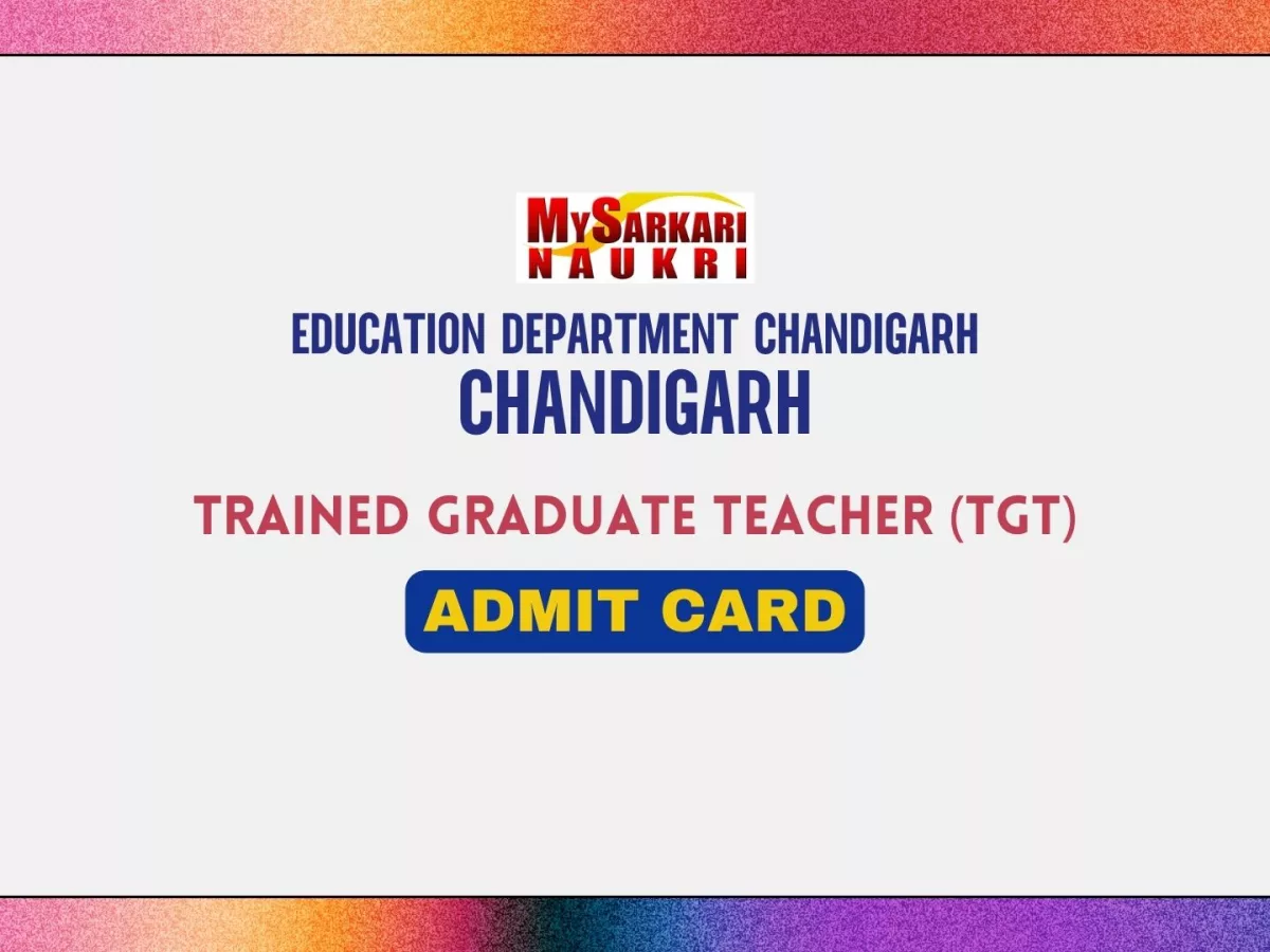 Chandigarh TGT Admit Card