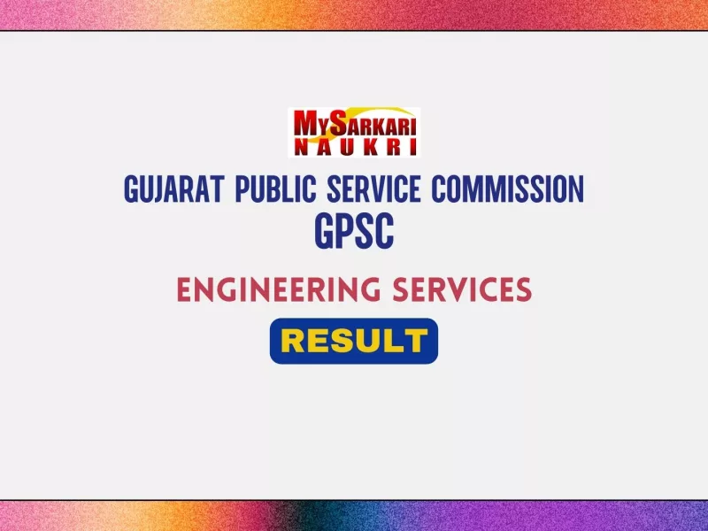 GPSC Engineering Services Result