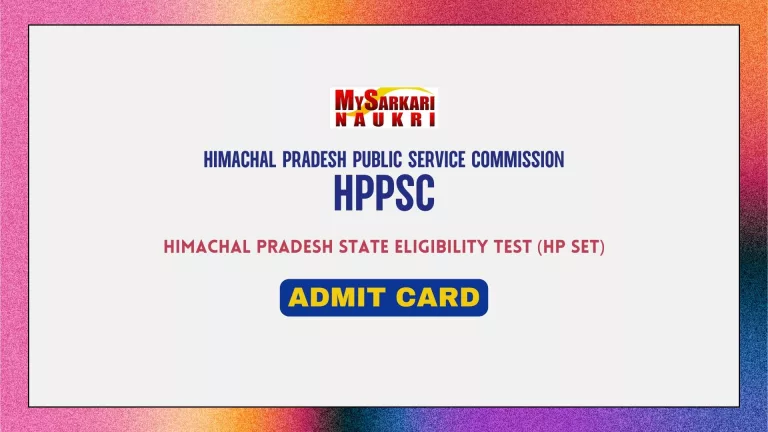 HP SET Admit Card