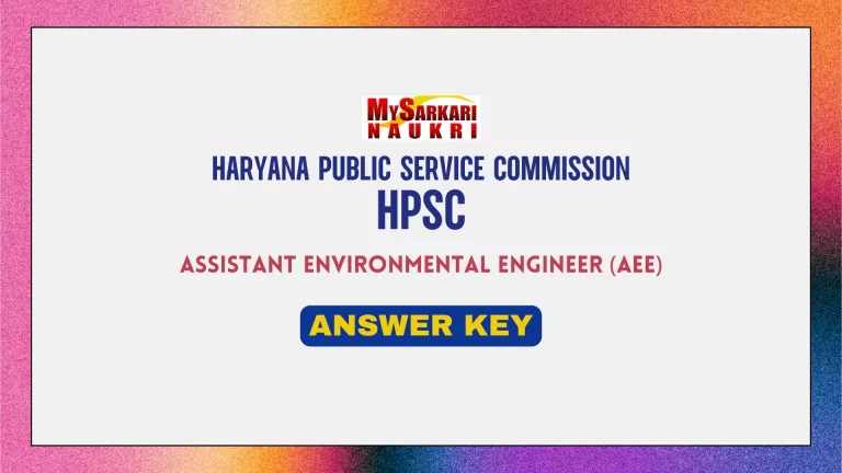 HPSC AEE Answer Key
