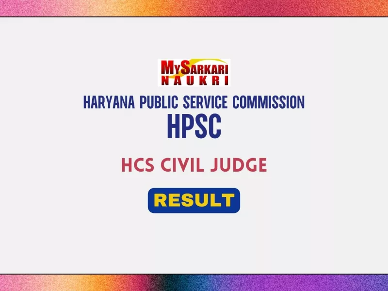 HPSC HCS Civil Judge Result
