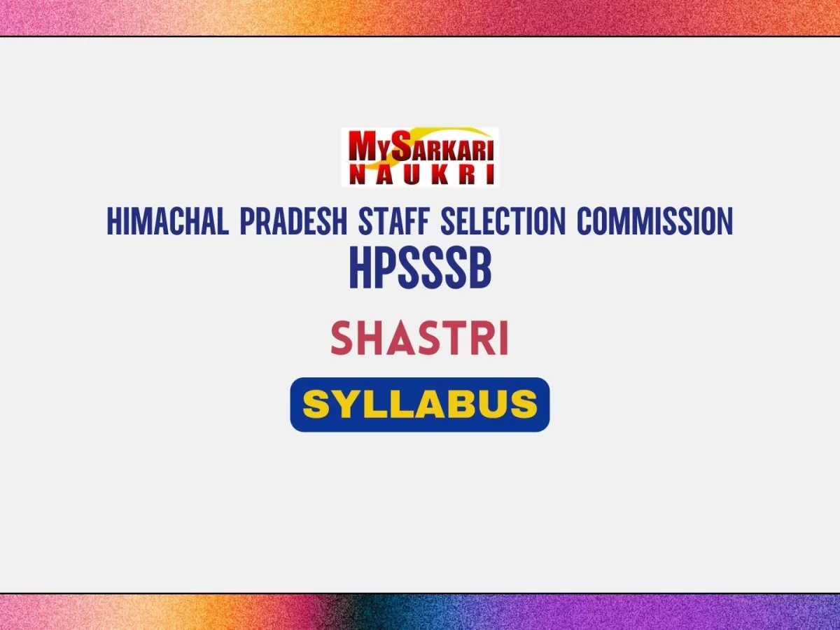 HPSSSB Shastri Syllabus