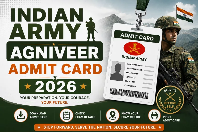 Indian Army Agniveer Admit Card 2026