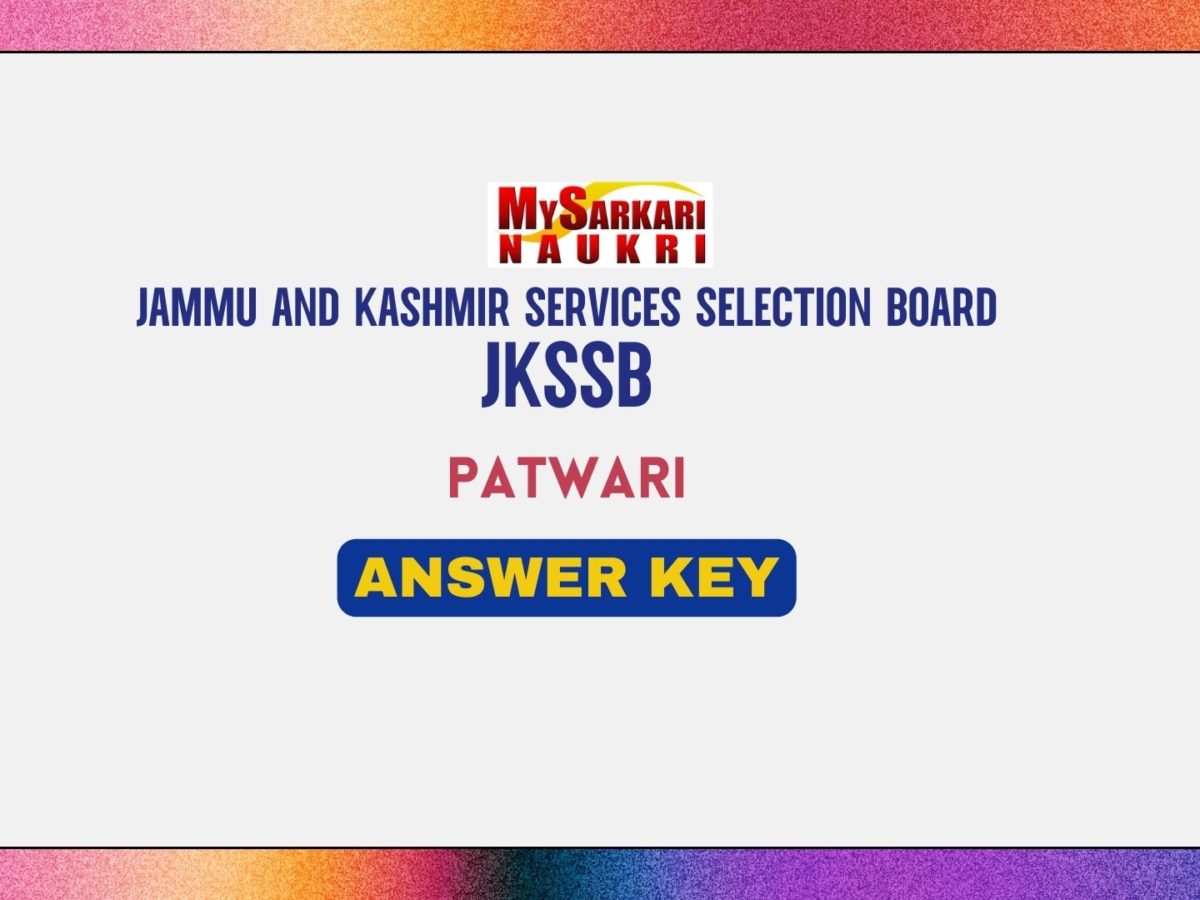 JKSSB Patwari Answer Key