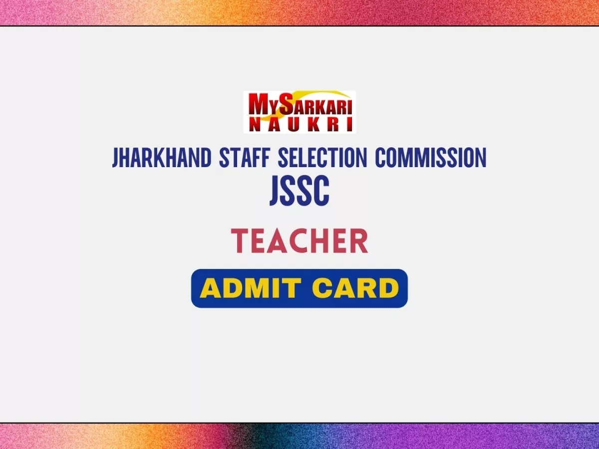 Jharkhand Teacher Admit Card