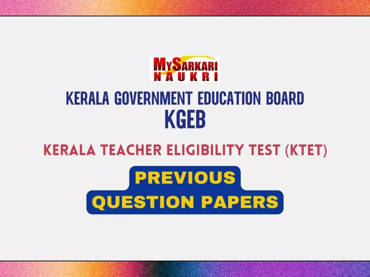 KTET Previous Question Papers