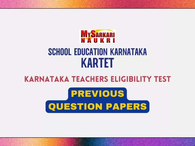 Karnataka TET Previous Question Papers