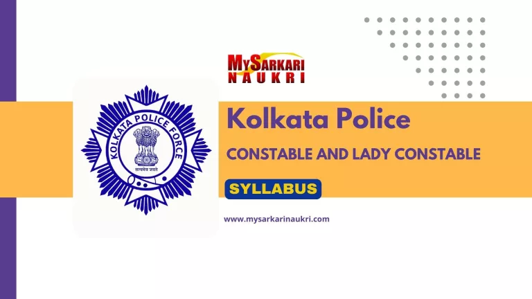 Kolkata Police Constable Syllabus