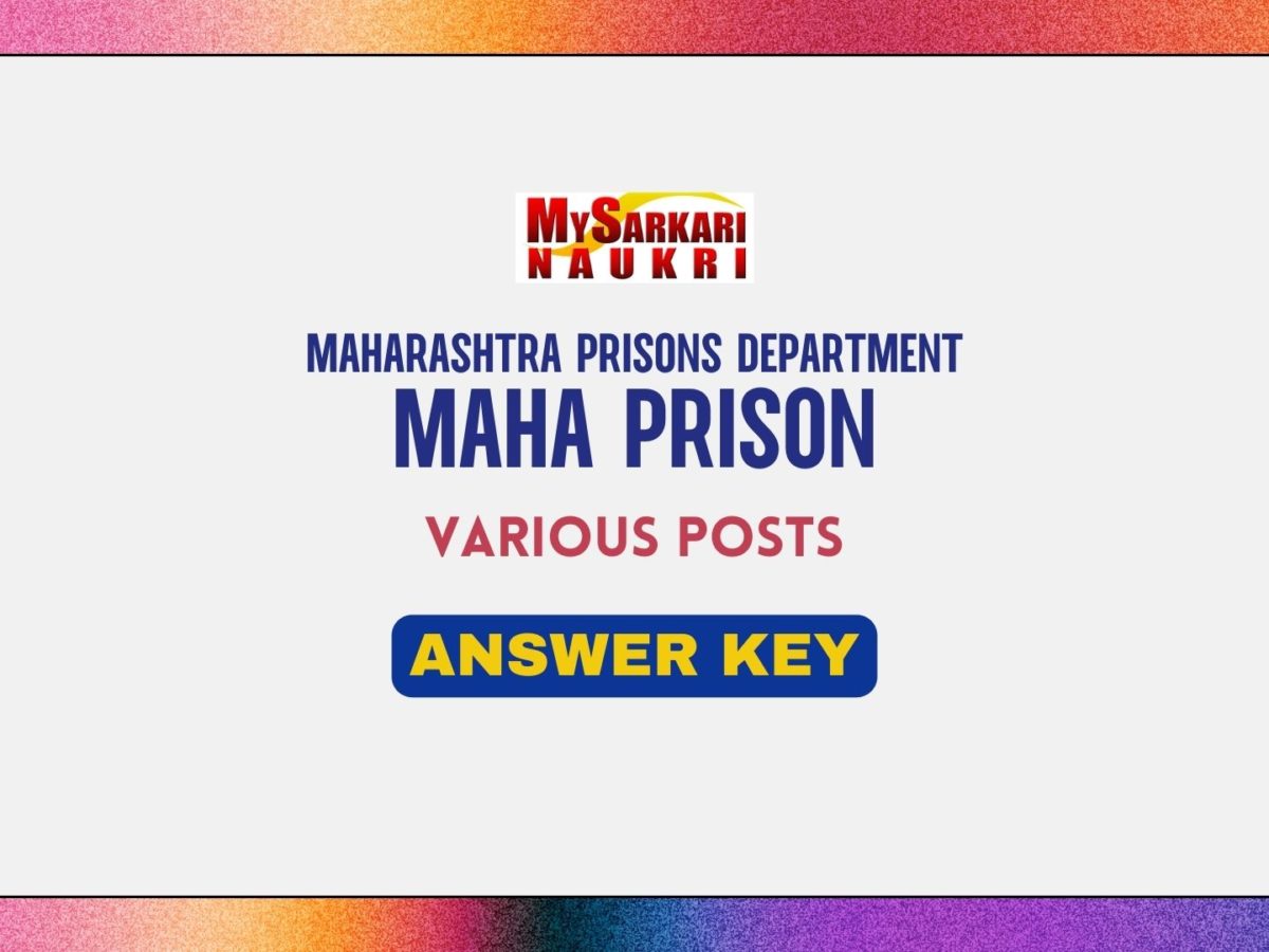 Maha Prison Answer Key