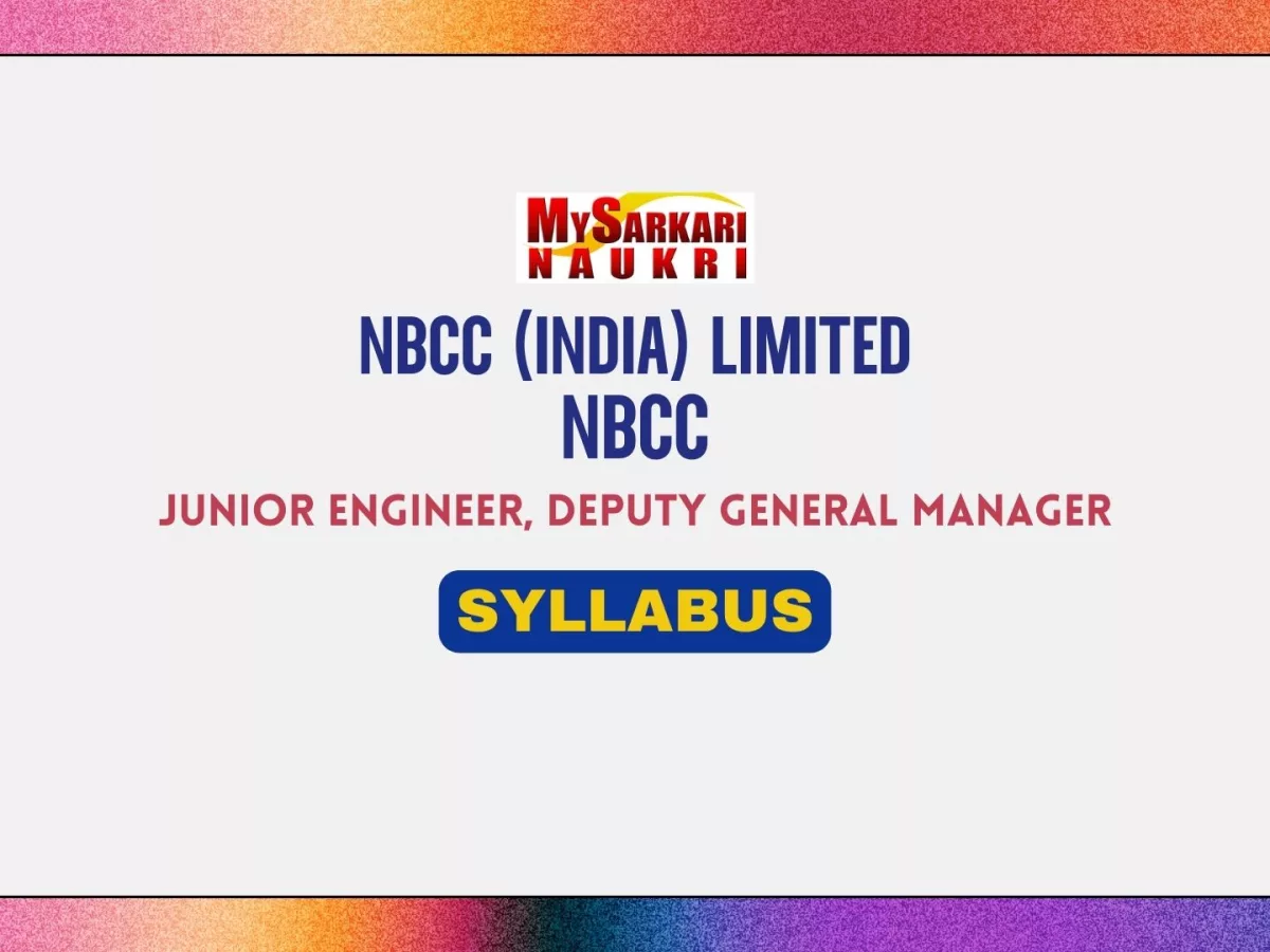 NBCC JE, DGM Syllabus