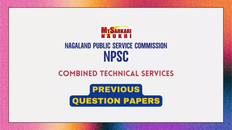 NPSC Combined Technical Services Exam Previous Question Papers