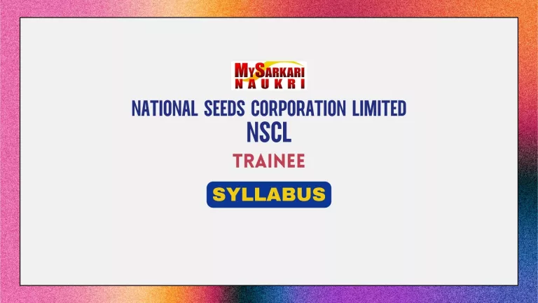 NSCL Trainee Syllabus
