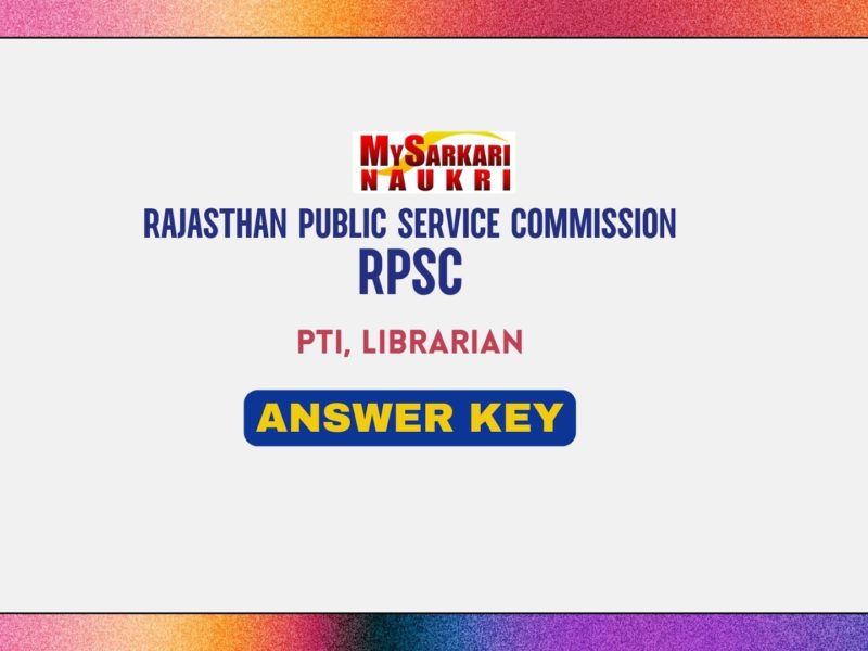 RPSC PTI, Librarian Answer Key