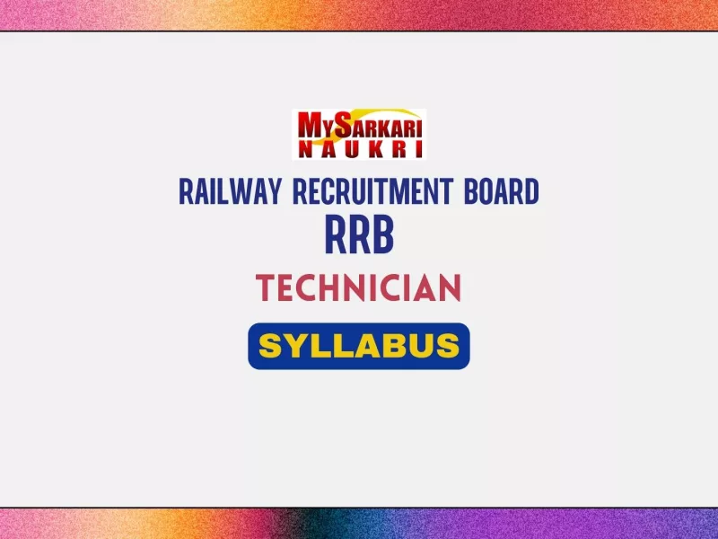 RRB Technician Syllabus