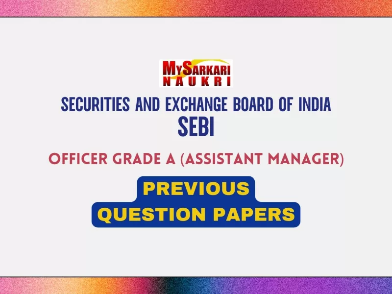 SEBI Officer Grade A Previous Question Papers