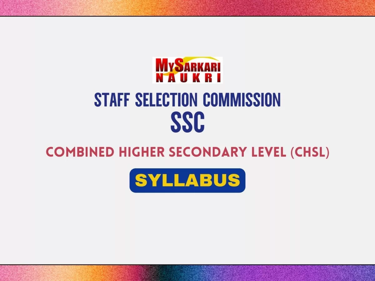 SSC CHSL Syllabus